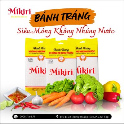 Bánh Tráng Siêu Mỏng Không Nhúng Nước Mikiri