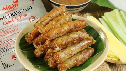 bánh tráng cuốn chả ram Mikiri