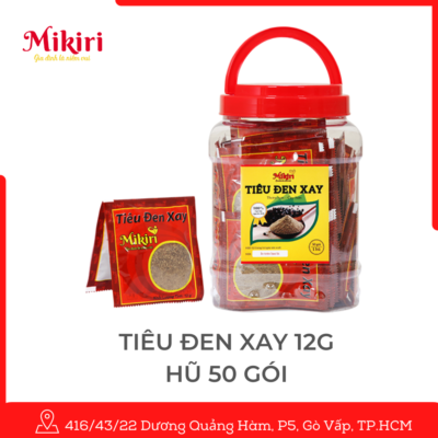 Tiêu đen Xay Đảm Đang hũ ( 50 gói/1 hũ)