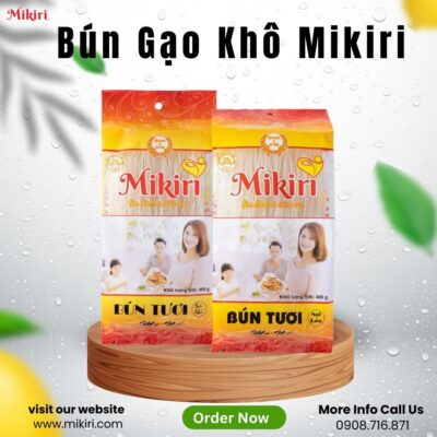 Bún gạo khô - Thực phẩm khô dễ dàng bảo quản