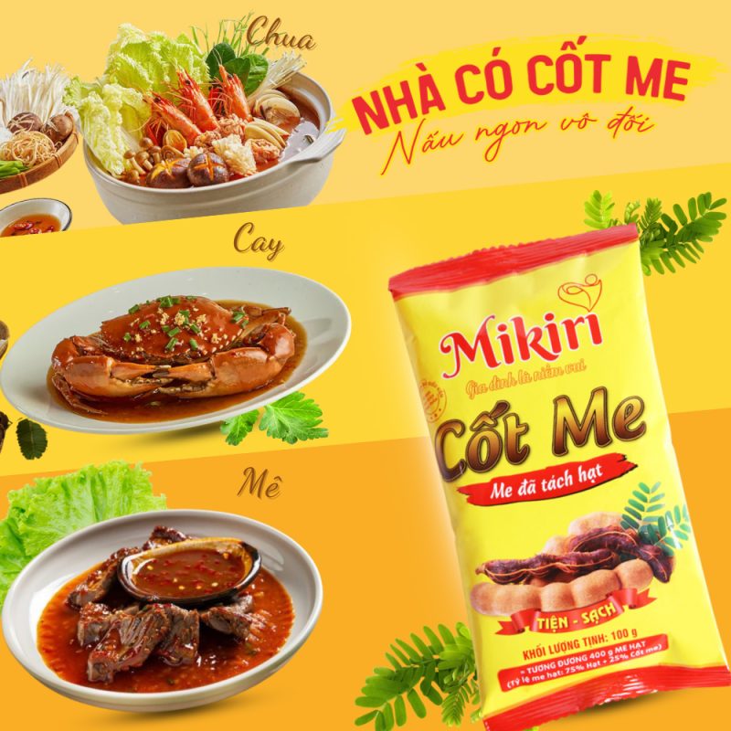 Các món ăn ngon với cốt me Mikiri