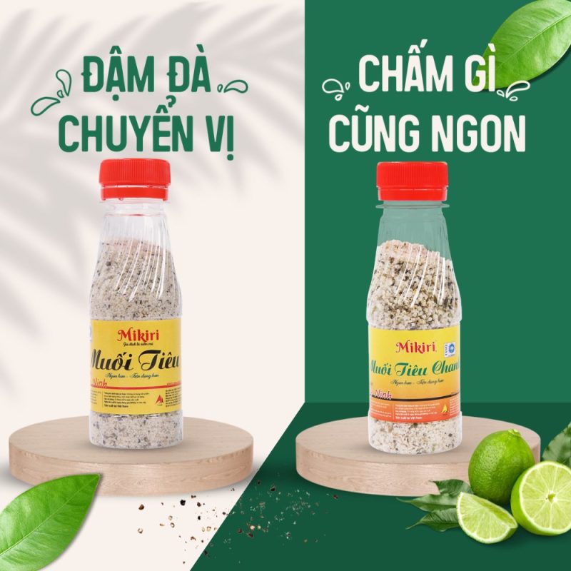 Muối tiêu và muối tiêu chanh Mikiri