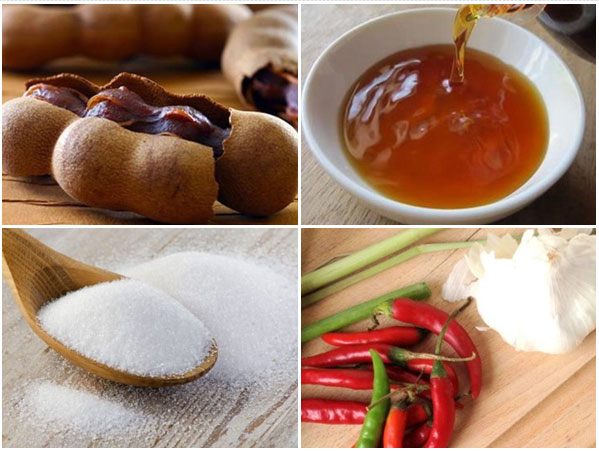 Nguyên liệu cho cách làm mắm me từ me tươi