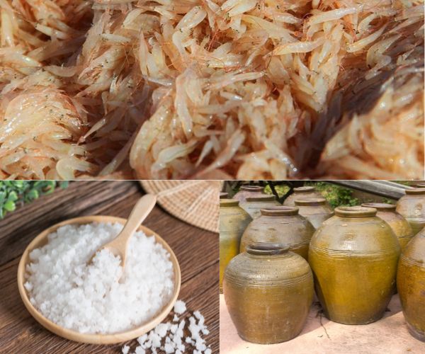 Nguyên liệu làm mắm tôm