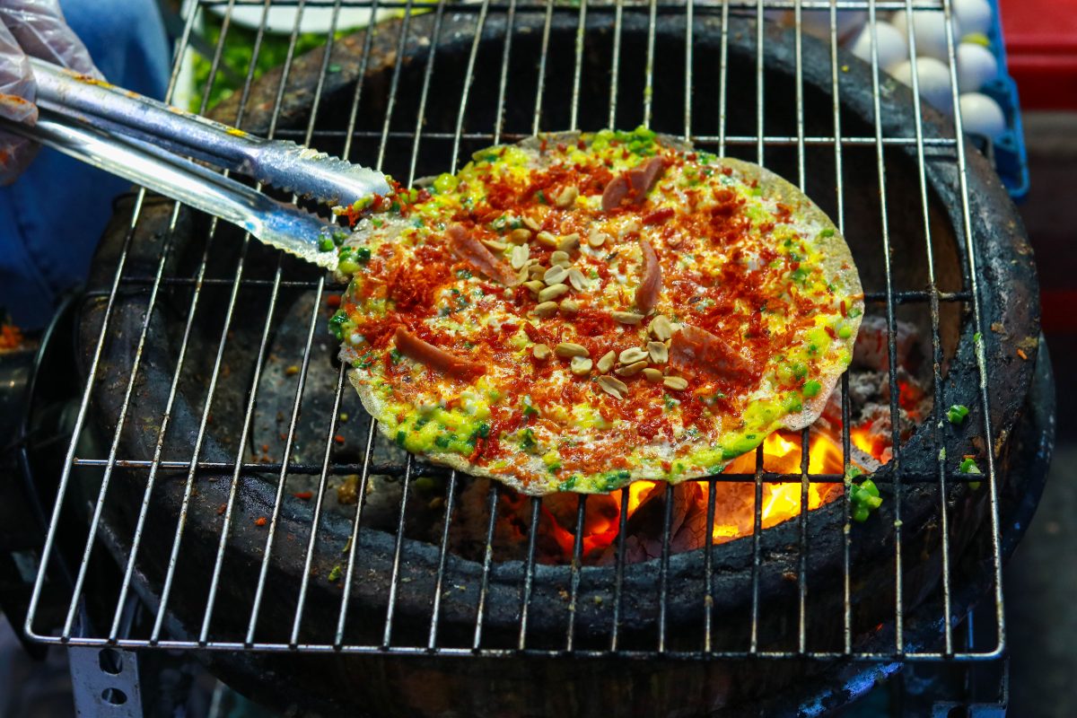 bánh tráng nướng mắm ruốc
