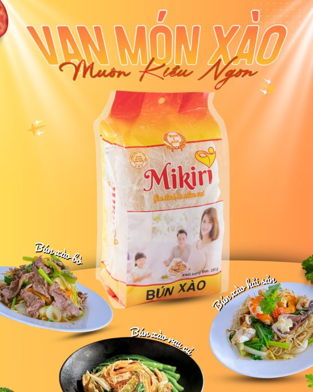 bún gạo xào Mikiri