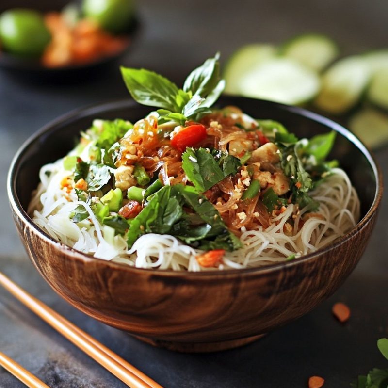 các món ăn với bún tươi