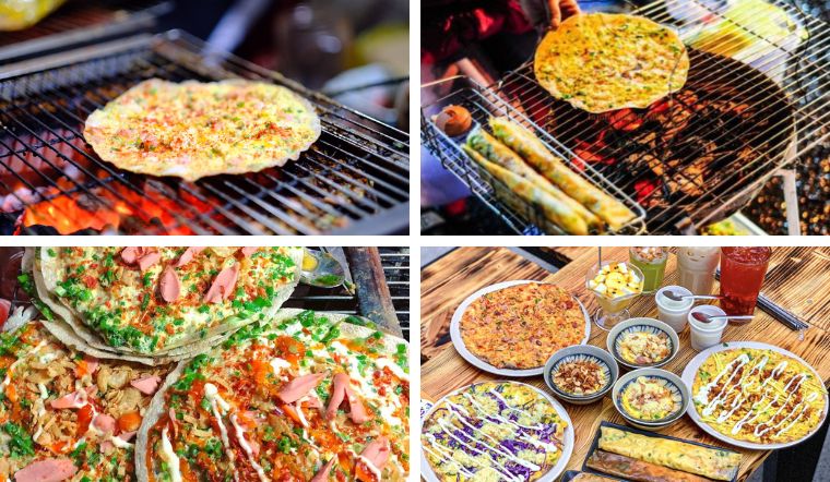 cách làm bánh tráng nướng bằng bếp than theo kiểu Đà Lạt