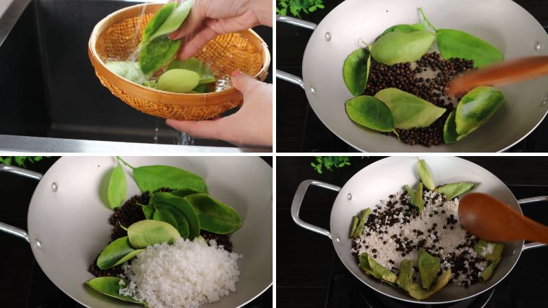 cách làm muối tiêu chanh