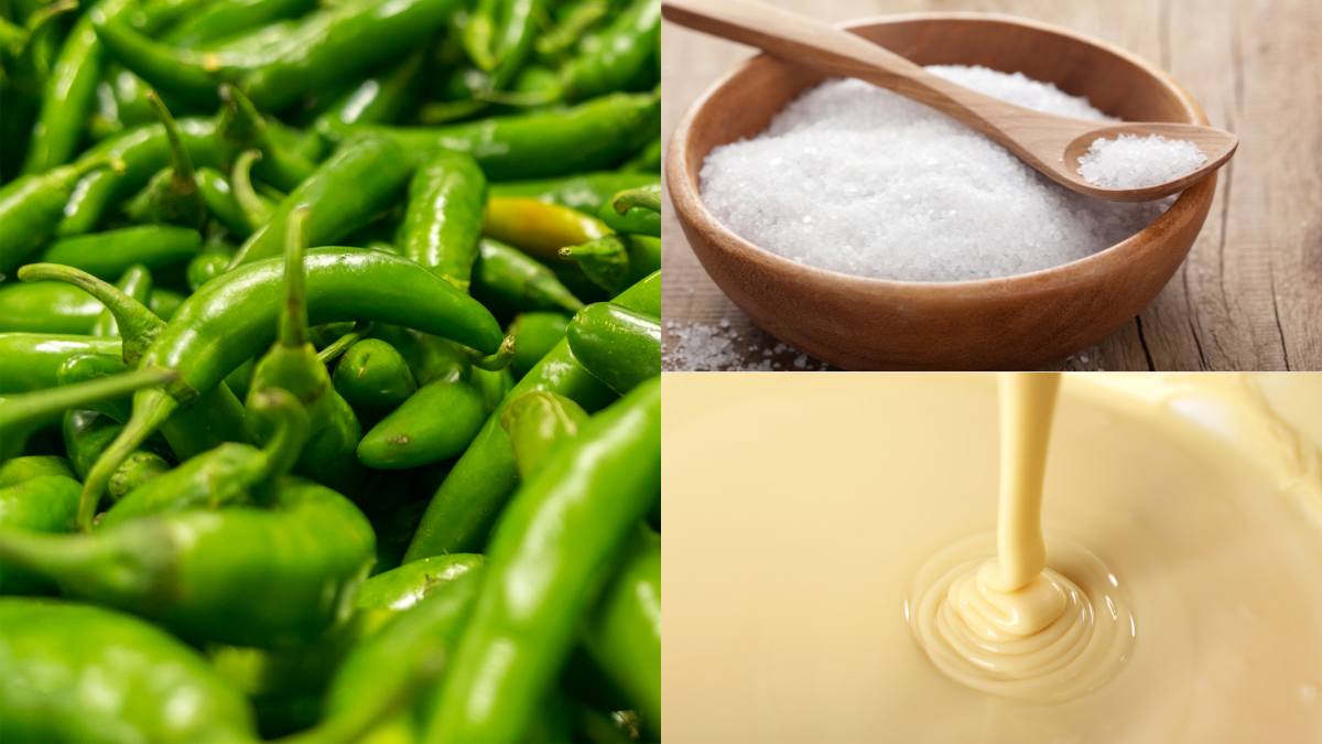 nguyên liệu cho cách làm muối ớt xanh chấm hải sản
