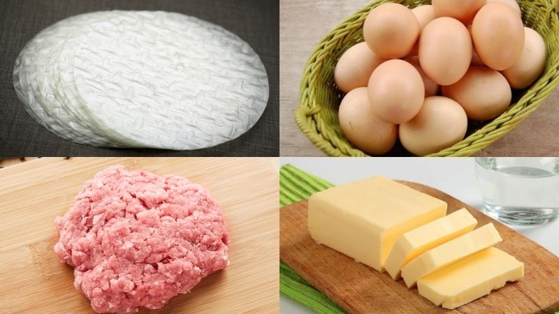 nguyên liệu làm bánh tráng nướng bằng chảo không dính