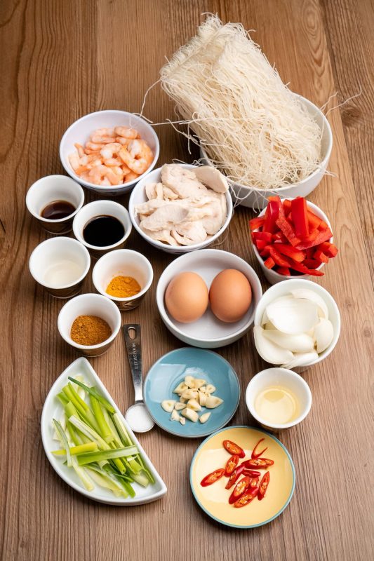 nguyên liệu làm bún gạo Singapore