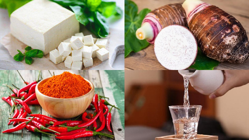 Nguyên liệu làm chao môn tại nhà