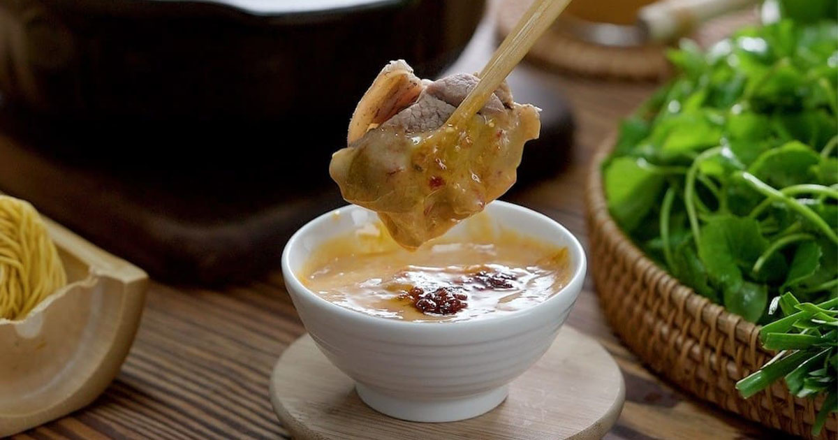 pha chao chấm