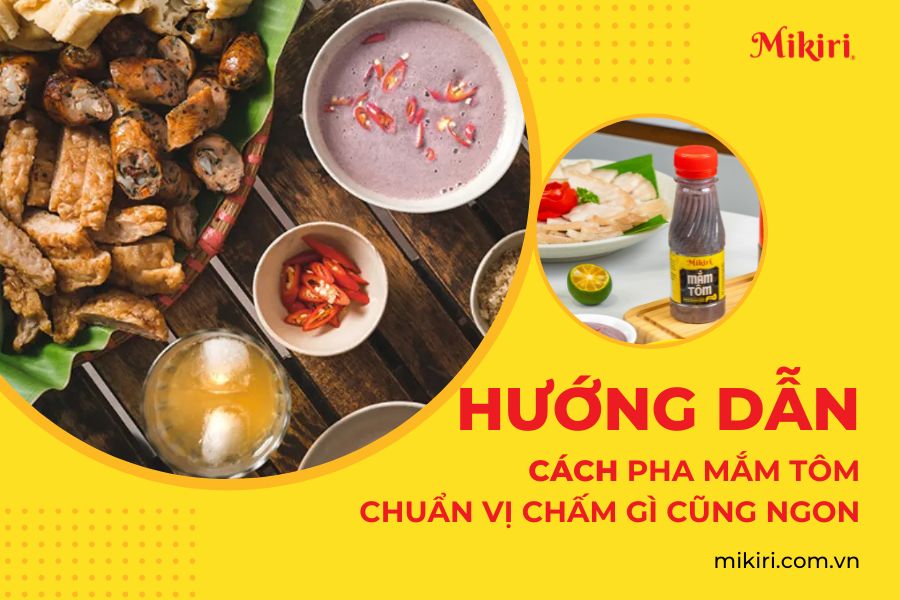 pha mắm tôm chuẩn vị