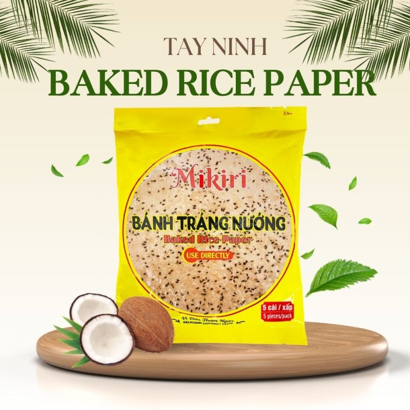 bánh tráng nướng vị dừa Mikiri