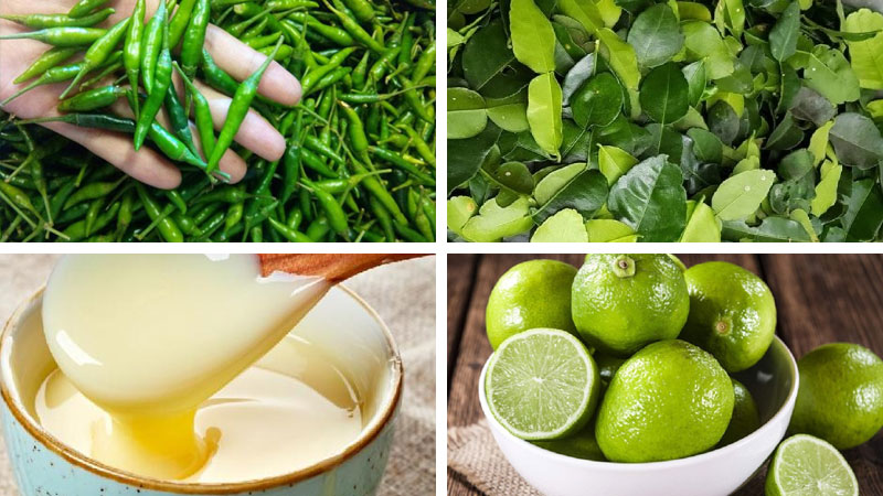 cách làm muối ớt xanh chấm gà luộc
